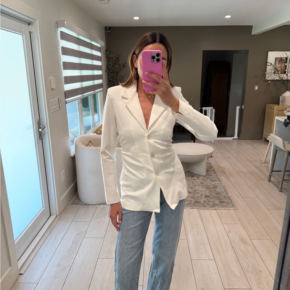 Vici White Tailored Blazer